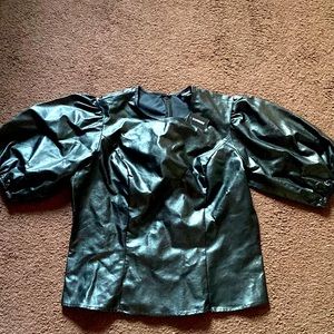 Pleather shirt
